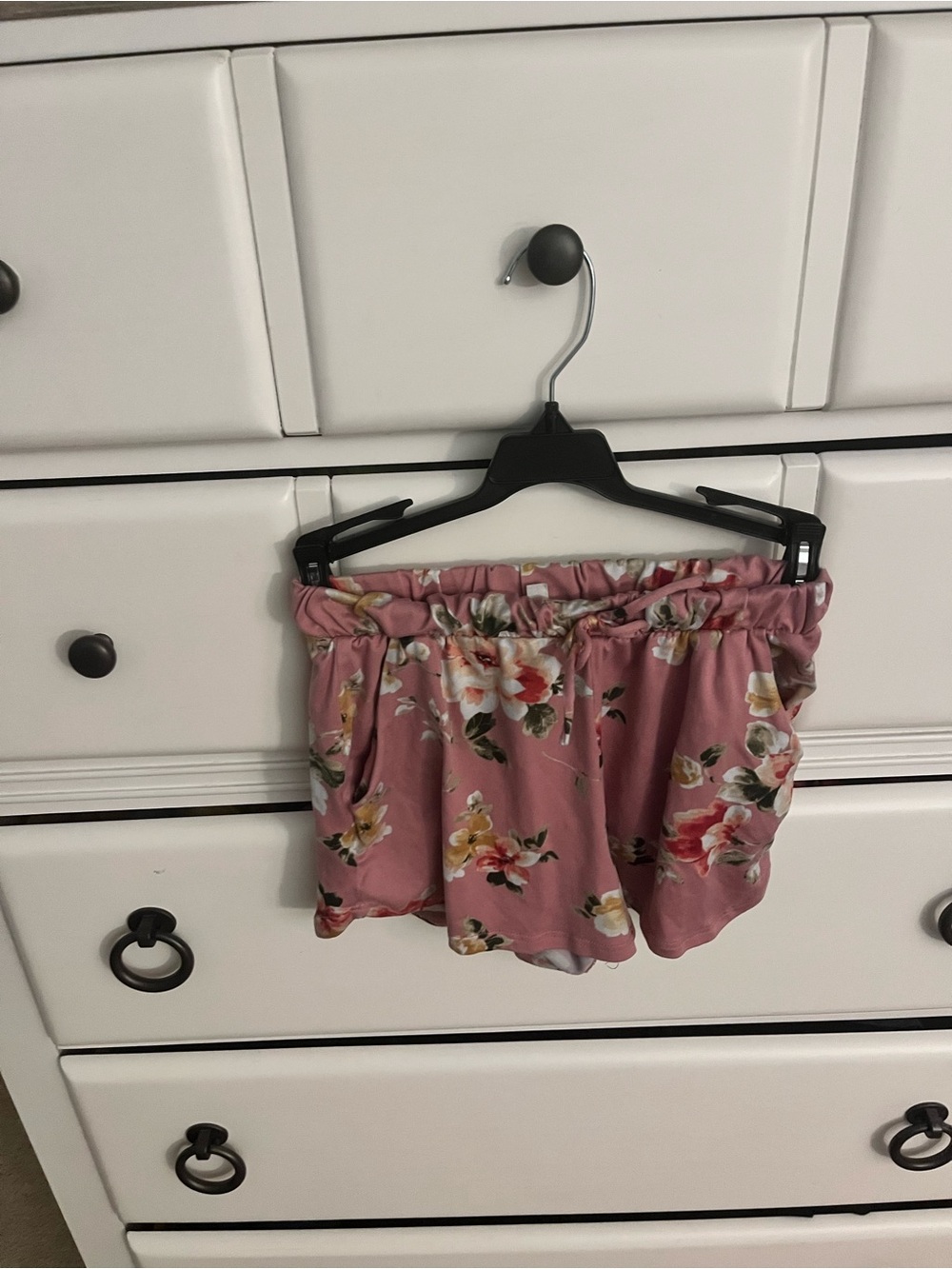 crown & ivy Pink Floral Elastic Waist Skirt